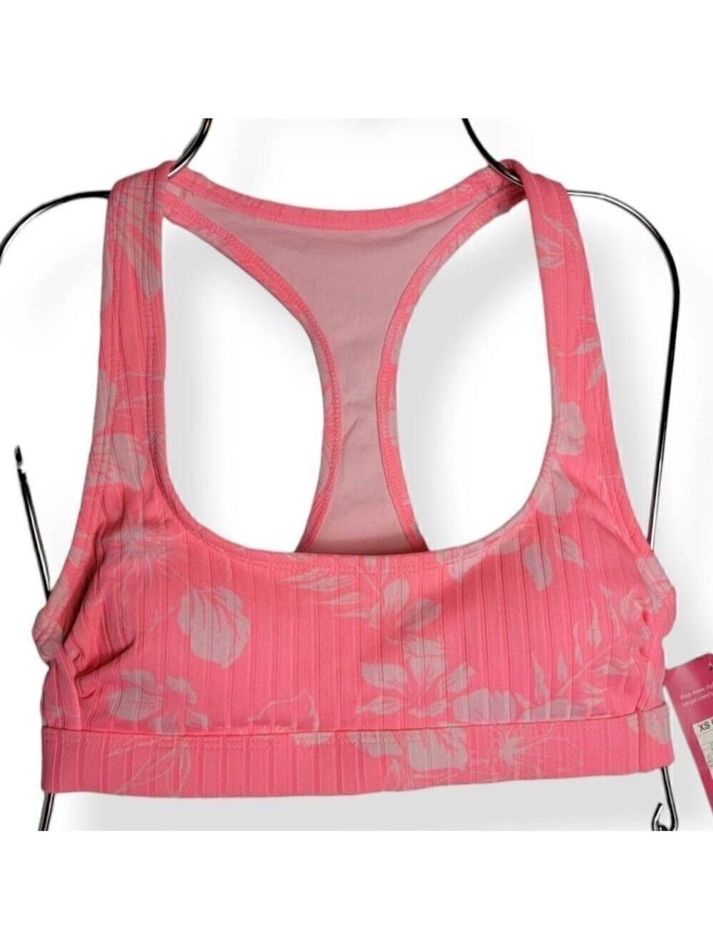 Xhilaration  Hot Pink raceback Bikini Top XL Junior